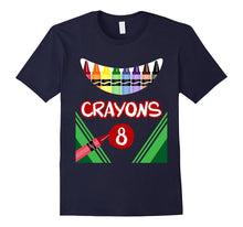 Crayons 8 Scary Crayons Box Monster T-Shirt