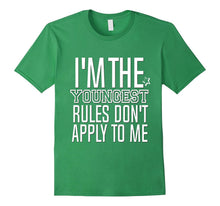 Funny Youngest Child Shirt Rules Don't Apply to Me Kids Son
