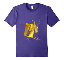 Jazz Saxophone Tshirt Gold