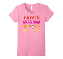 Proud Grandma of Twins Happy Parents Day T-Shirt Gift