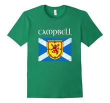 Campbell Scottish Clan T Shirt Coat Arms Lion Flag