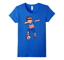 Soccer Dabbing T Shirt Dab USA Flag Dance Funny Football Boy