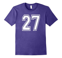 27 Sports Team School Numbers on Front T-Shirt Jersey