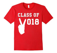 Class of 2018 Peace Sign - School Graduation T-Shirt