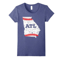 Atlanta ATL Georgia Distressed Baseball T-Shirt