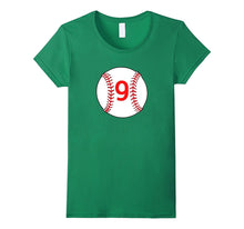 "#9 Birthday Baseball" Birthday T Shirt