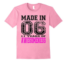 11th Birthday Gift Shirt Made in 06 11 Years of Awesomeness