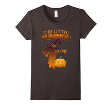 1 Year Old 1st Birthday Tshirt - Halloween Little Pumpkin