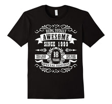 18 Birthday T-Shirt Gift Awesome Since 1999 Cute 18 B-Day Te