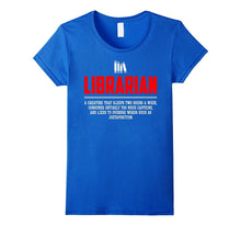 Librarian Noun Definition Funny Meaning Shirt Gift (New)