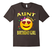 Aunt of the Birthday Girl Emoji T-Shirt Gift for Aunt