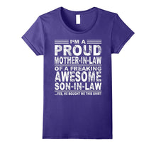Proud Mother in Law of a Freaking Awesome Son in Law Shirt