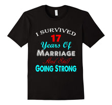 17th Wedding Anniversary Tshirt Marriage Husband Wife Couple