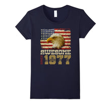 Awesome Since 1977 American Flag 40th Birthday 40 Years Old