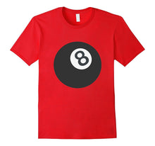8 Ball Emoji T-Shirt Magic Eight Billiards Pool Cue Black