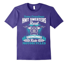 Funny Grandma Motorcycle Shirt Biker Some Knit Real Ride