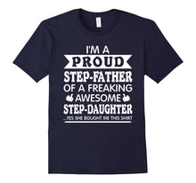 Mens Proud Step-Father of Awesome Step-Daughter Fathers Day Shirt