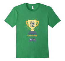 12th Birthday Shirt Gift 12 Year Old Level Up Gamer Tshirt