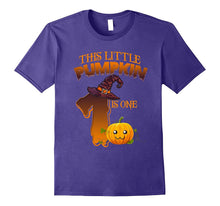 1 Year Old 1st Birthday Tshirt - Halloween Little Pumpkin