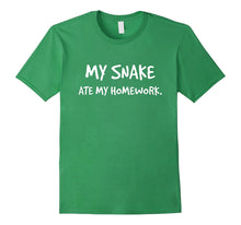 "My Snake Ate My Homework" Funny Reptile King T-Shirt