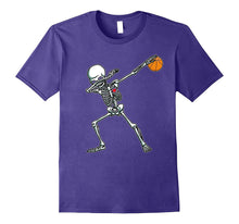 Halloween Dabbing Skeleton Basketball TShirt Funny Dab Dance
