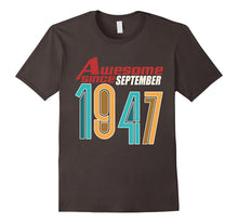 Awesome Since September 1947 T-Shirt 70th Birthday