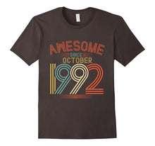 Awesome Since October 1992 Funny T-Shirt 25th Birthday Tee