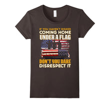 Coming Home Under Flag American Flag Veteran Proud Veteran