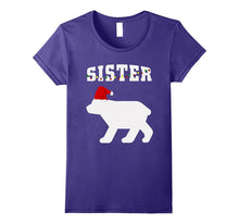 Sister Bear With Santa Hat Christmas Pajama Matching T-Shirt