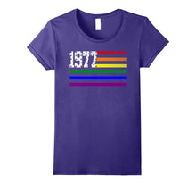 LGBT Flag EST 1977 Birthday Gift 40 Years Old Shirt