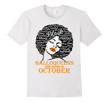 Halloqueens Are Born in October Shirt - Halloween Shirt