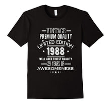 1988 T-Shirt for Men/Women. 29th Birthday Gift Ideas.