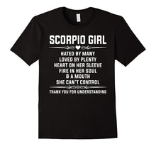 Scorpio Girl Shirt Hated by Many Loved by Plenty T-Shirt
