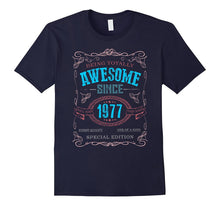 40th Birthday Gift Shirt Vintage Awesome Since 1977 40 Years
