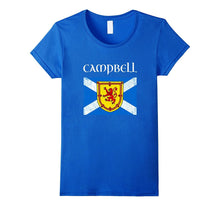 Campbell Scottish Clan T Shirt Coat Arms Lion Flag