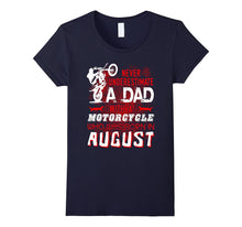 Funny Motorcycle T-Shirt. August Birthday Tshirt for Men/Dad