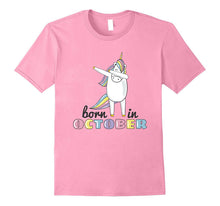 Born in October Unicorn - T Shirt Dabbing Hip-Hop Pose