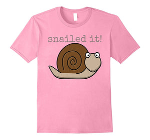 "Snailed It" Kids Fun "Nailed It" Cute Snail Design T-Shirt