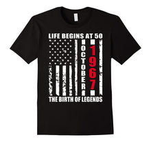 Mens October 1967 the Birth of Legends 50th Birthday Idea T-Shirt