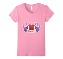 Gender Reveal Football Team Girl Tee Shirt Pink or Blue Love