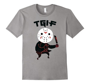 "TGIF" Thank God It's Friday Funny Horror Character T-Shirt