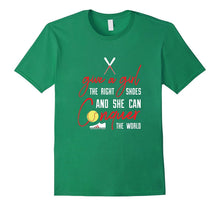 Give a Girl the Right Shoes Softball T Shirt