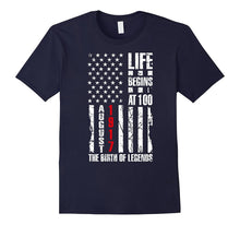 100th Birthday Life Begins at 100 August 1917 Gift T-Shirt