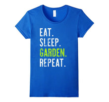 Eat Sleep Garden Repeat Distressed Tshirt Gift