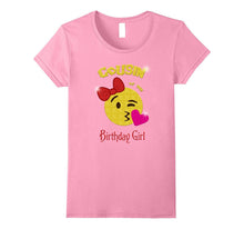 Cousin of the Birthday Girl Emoji Birthday Party Tee Shirt