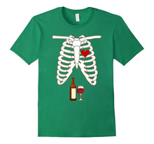 Funny Wine Lover Skeleton Halloween T-Shirt Costume Fun