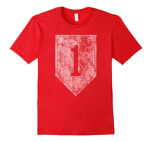 1st Infantry Division Patch Distressed T Shirt- Men Women