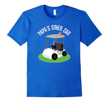 Mens Papa Grandpa Dad T-Shirt Golfing Fathers Day Golf Cart Tee