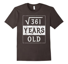 19th Birthday Gift Square Root 19 Yr Years Old Funny Shirt