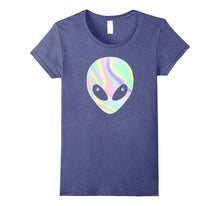 Alien Head T-Shirt Holographic Effect
